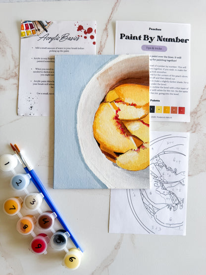 Georgia Peaches Mini Paint by Number