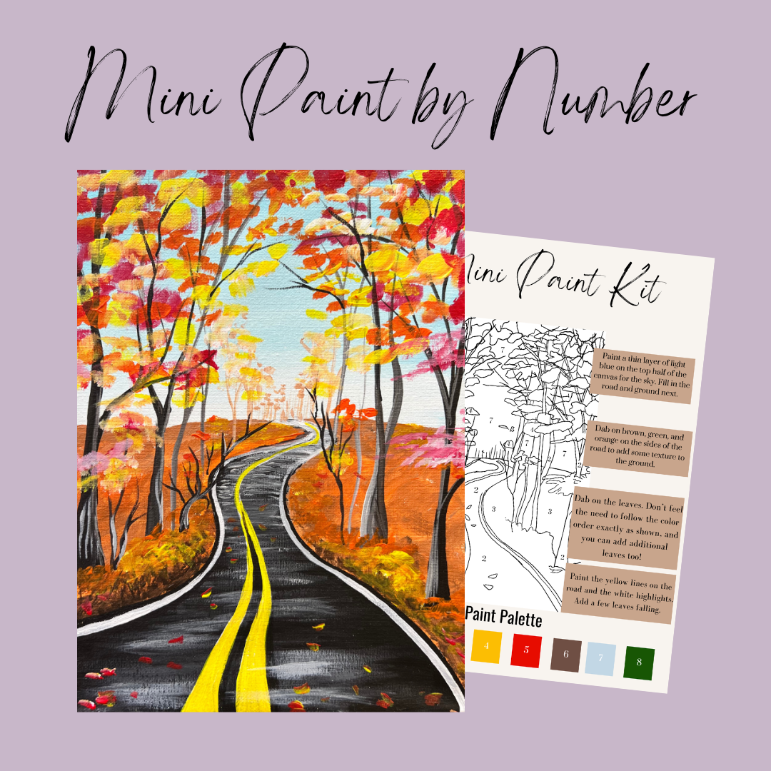 Fall Drive Mini Paint By Number