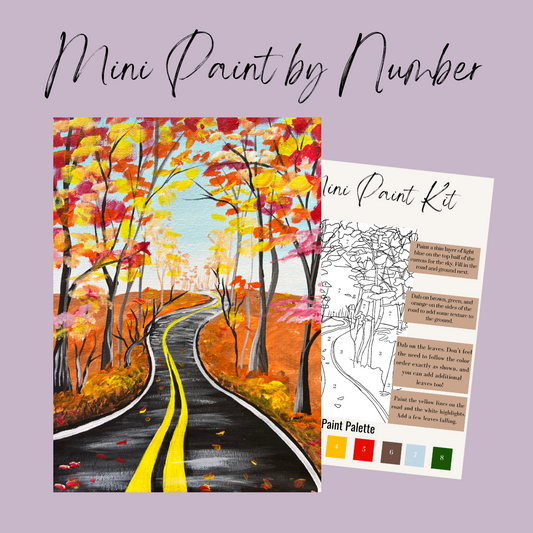 Fall Drive Mini Paint By Number