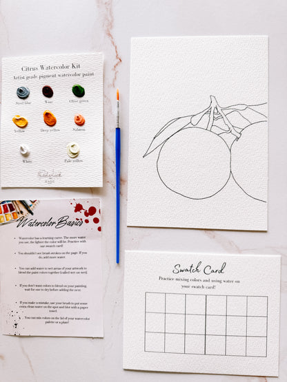 Citrus MINI Watercolor Kit