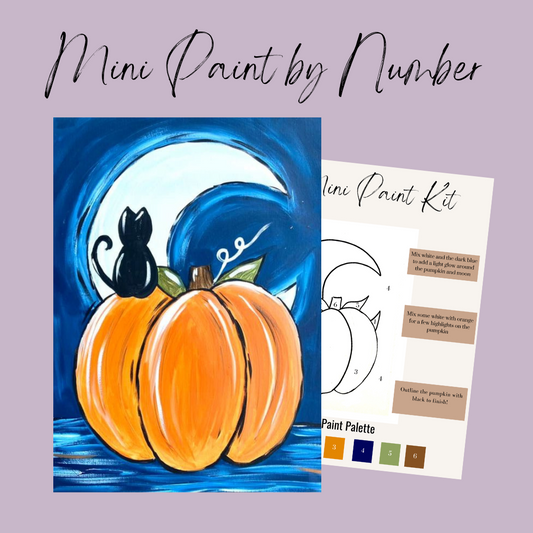Halloween Cat Mini Paint By Number