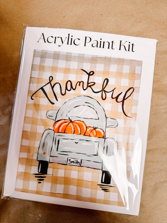 Thankful Truck Acrylic Paint Kit