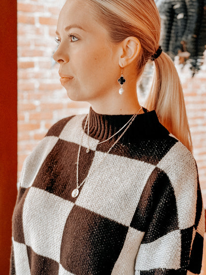 CURATED | Checkerboard Sweater