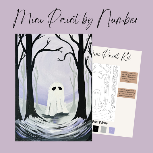 Ghost in the Woods Mini Paint By Number