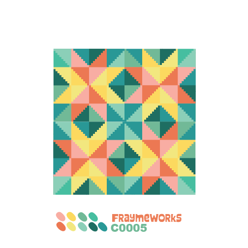 Star Quilt Block Needlepoint Canvas