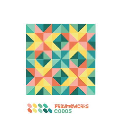Star Quilt Block Needlepoint Canvas