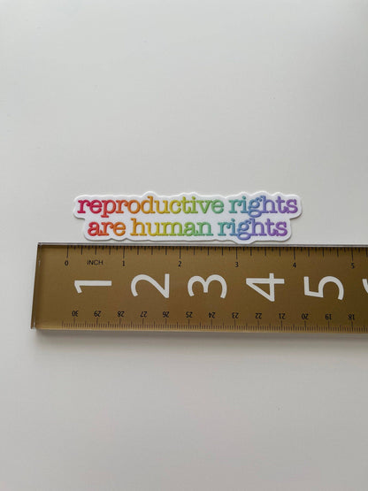 Reproductive rights are human rights sticker