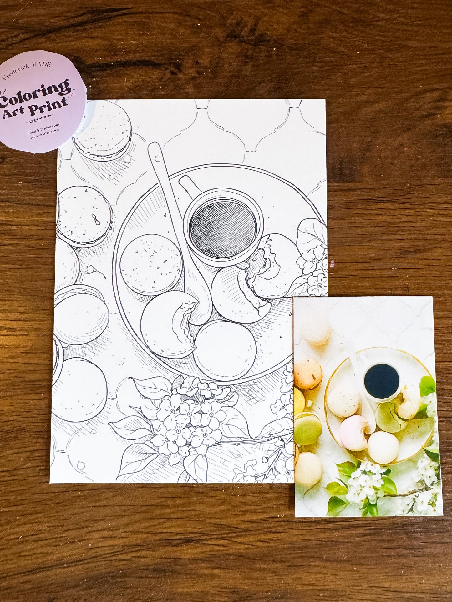 Tea Party Coloring Print