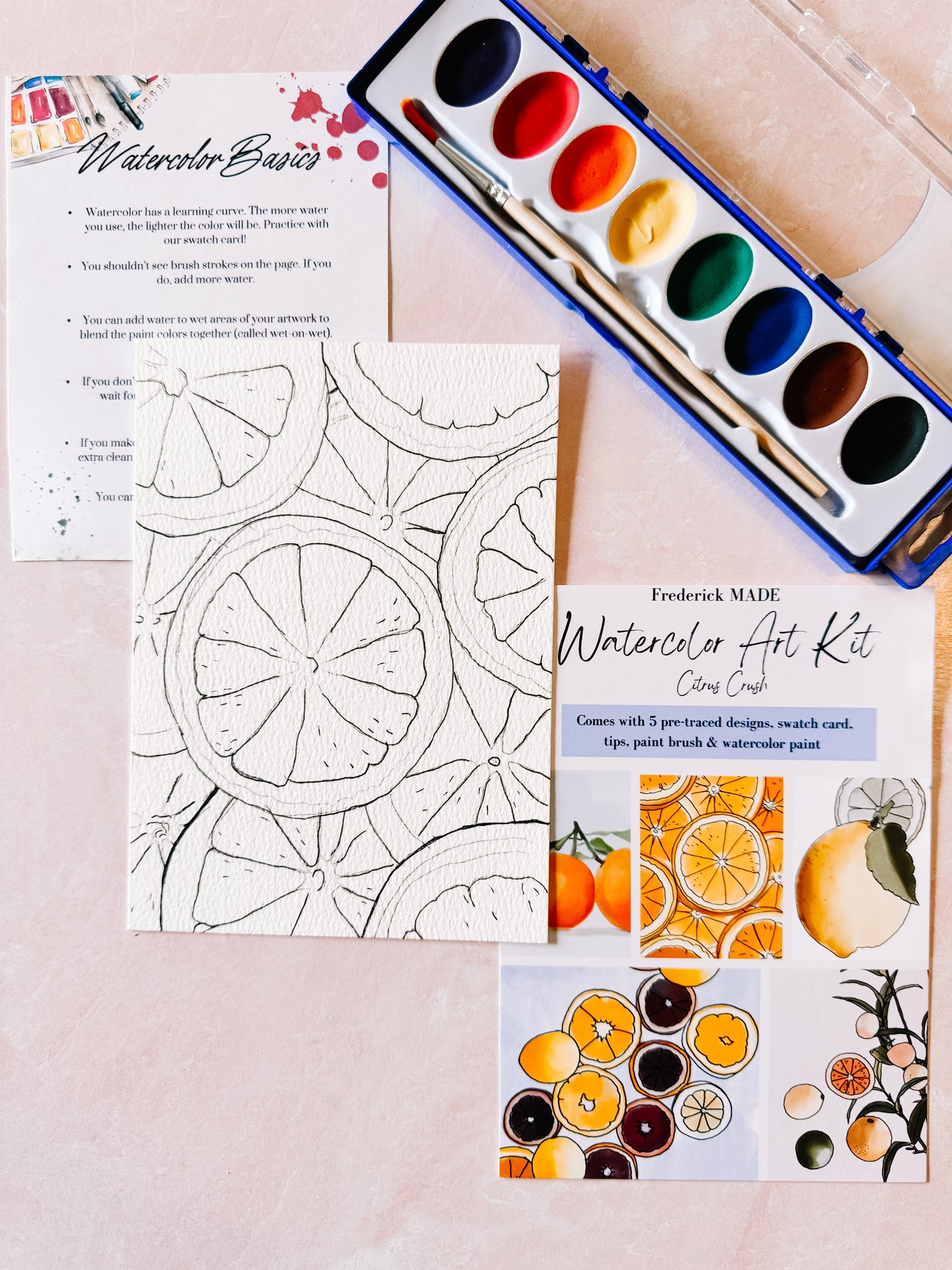 Citrus MINI Watercolor Kit