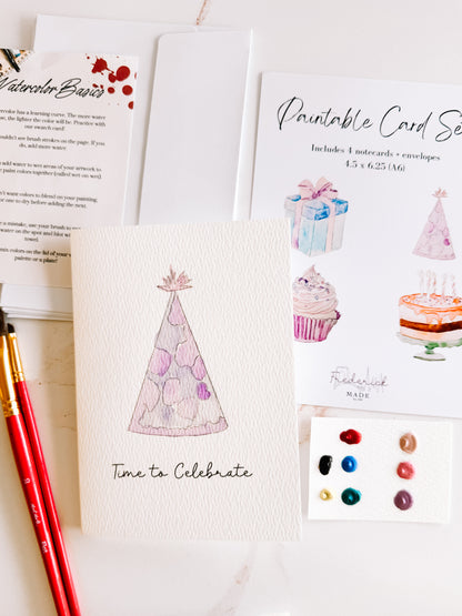 Paintable Birthday Notecards