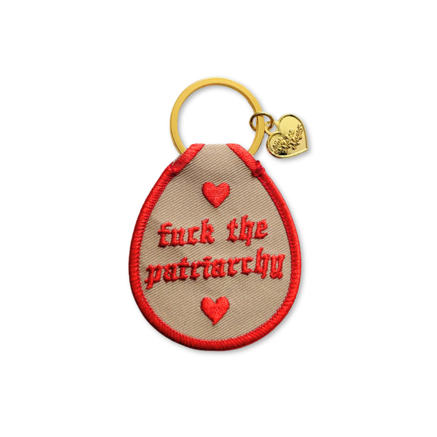 F* the patriarchy keychain