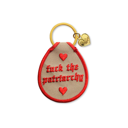 F* the patriarchy keychain