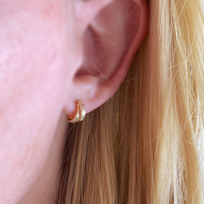 Gold Filled Mini Twist Hoops