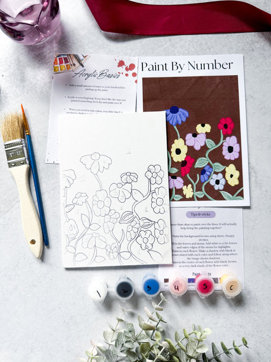 Eras Floral  Mini Paint by Number