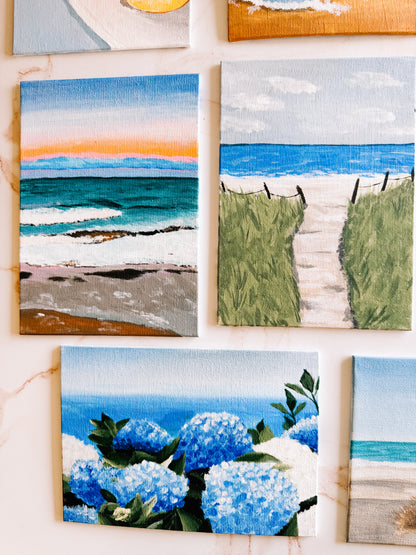 Beach Sunset Mini Paint by Number