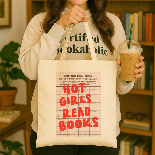 Hot Girls Read Tote Bag