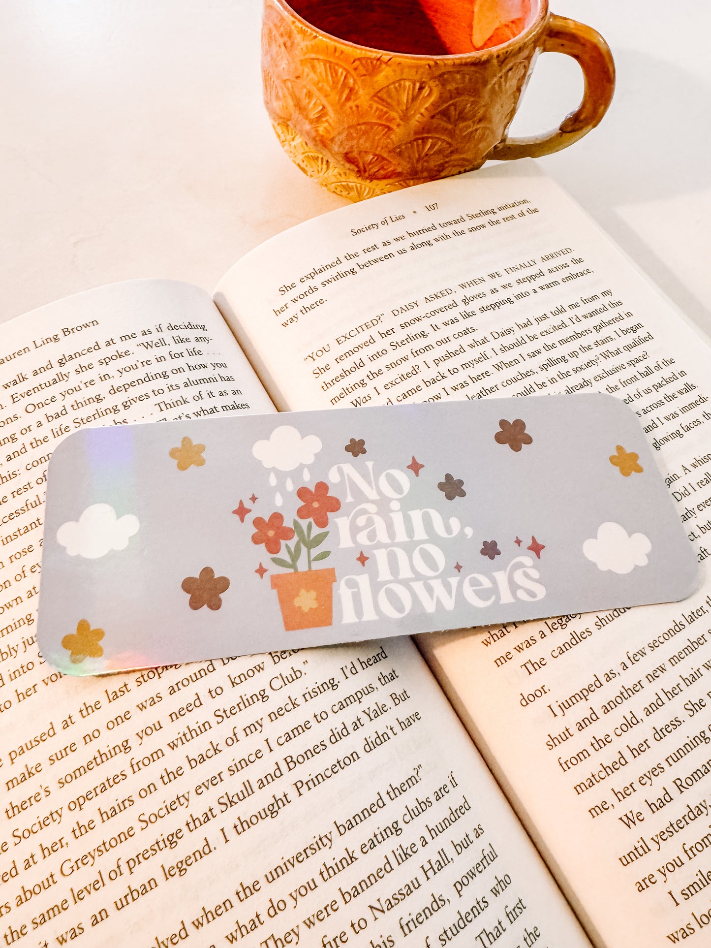 No Rain No Flowers Bookmark