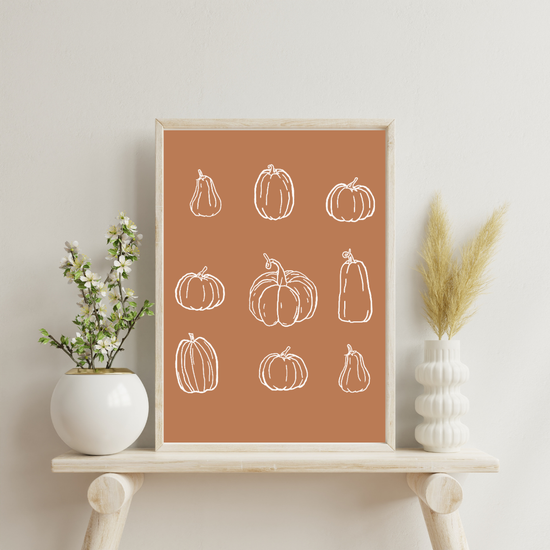 Pumpkins Art Print