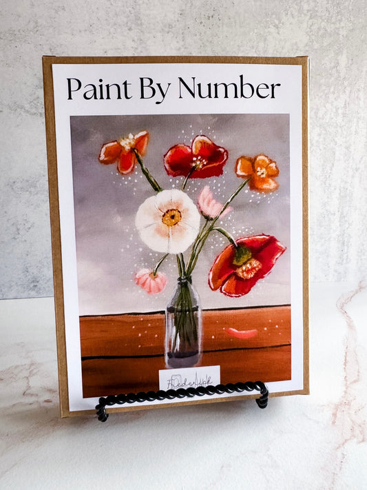 Poppy Bouquet Mini Paint By Number