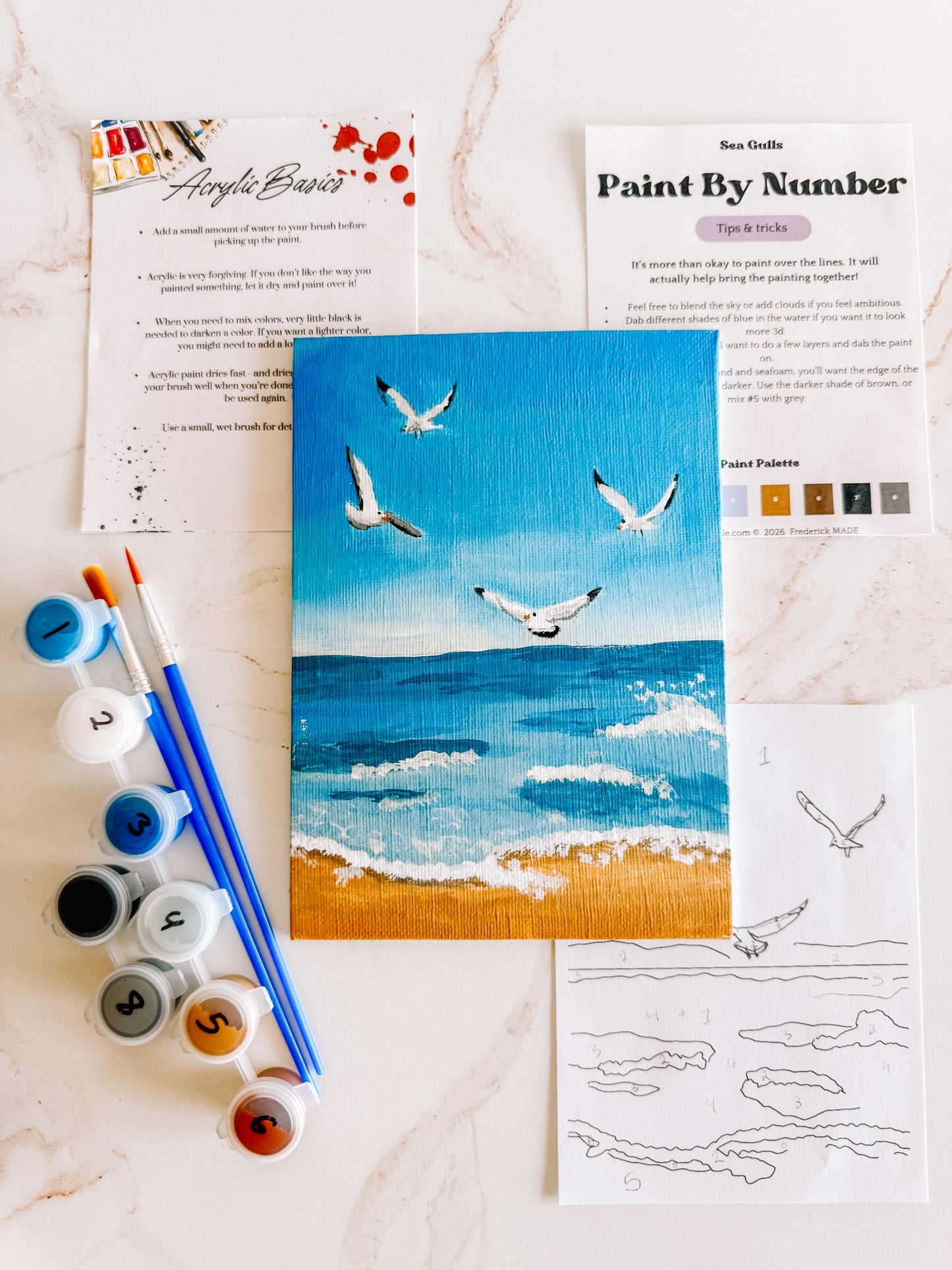Seagull Mini Paint by Number