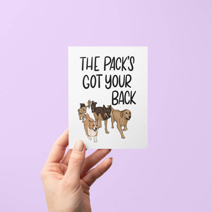 Pack's Got Your Back card