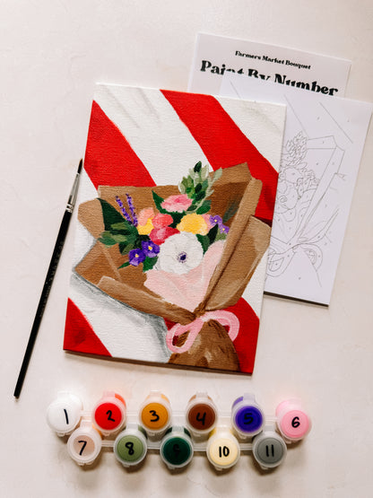 Farmers Market Bouquet Mini Paint By Number
