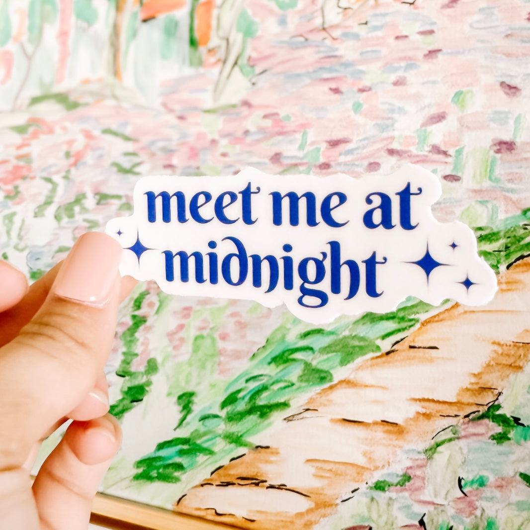 Meet Me At Midnight Vinyl Sticker