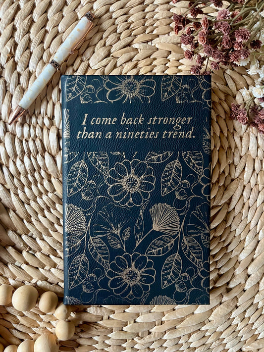 90's trend Leatherette Journal