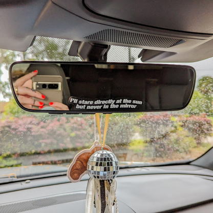 Anti-hero car mirror decal