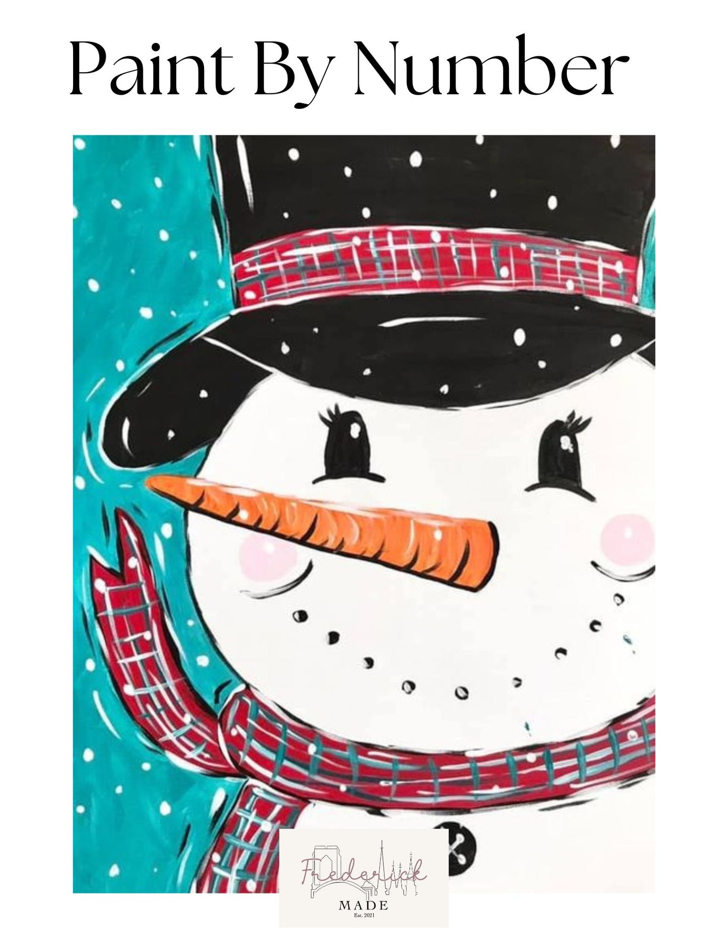 Snowman Portrait Mini Paint By Number