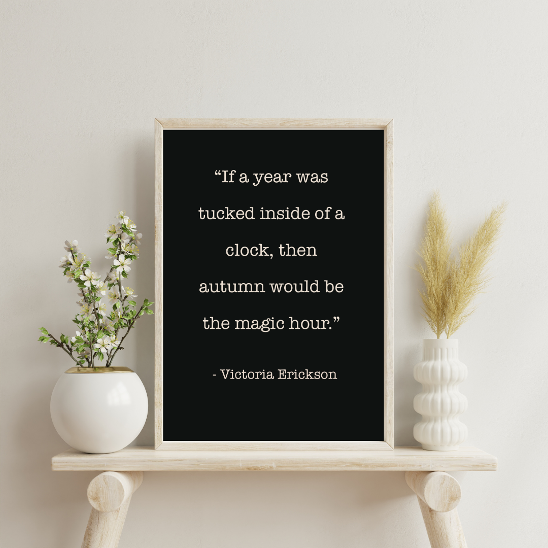 Autumn Quote Art Print