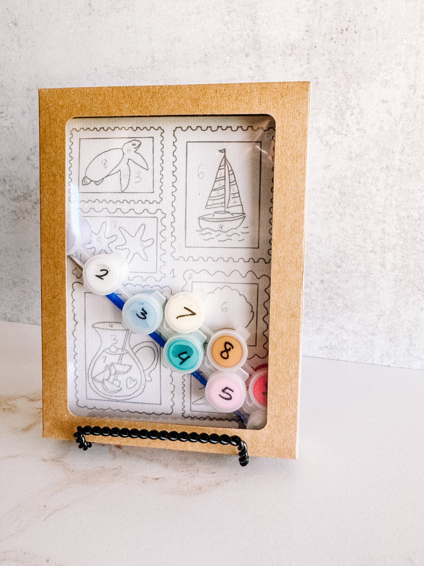 Summer Stamps Mini Paint by Number
