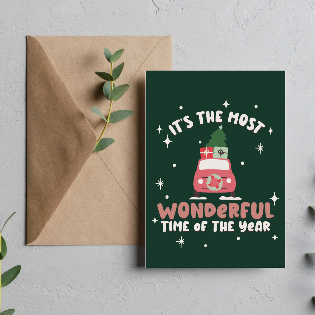 Most Wonderful Time Christmas Card