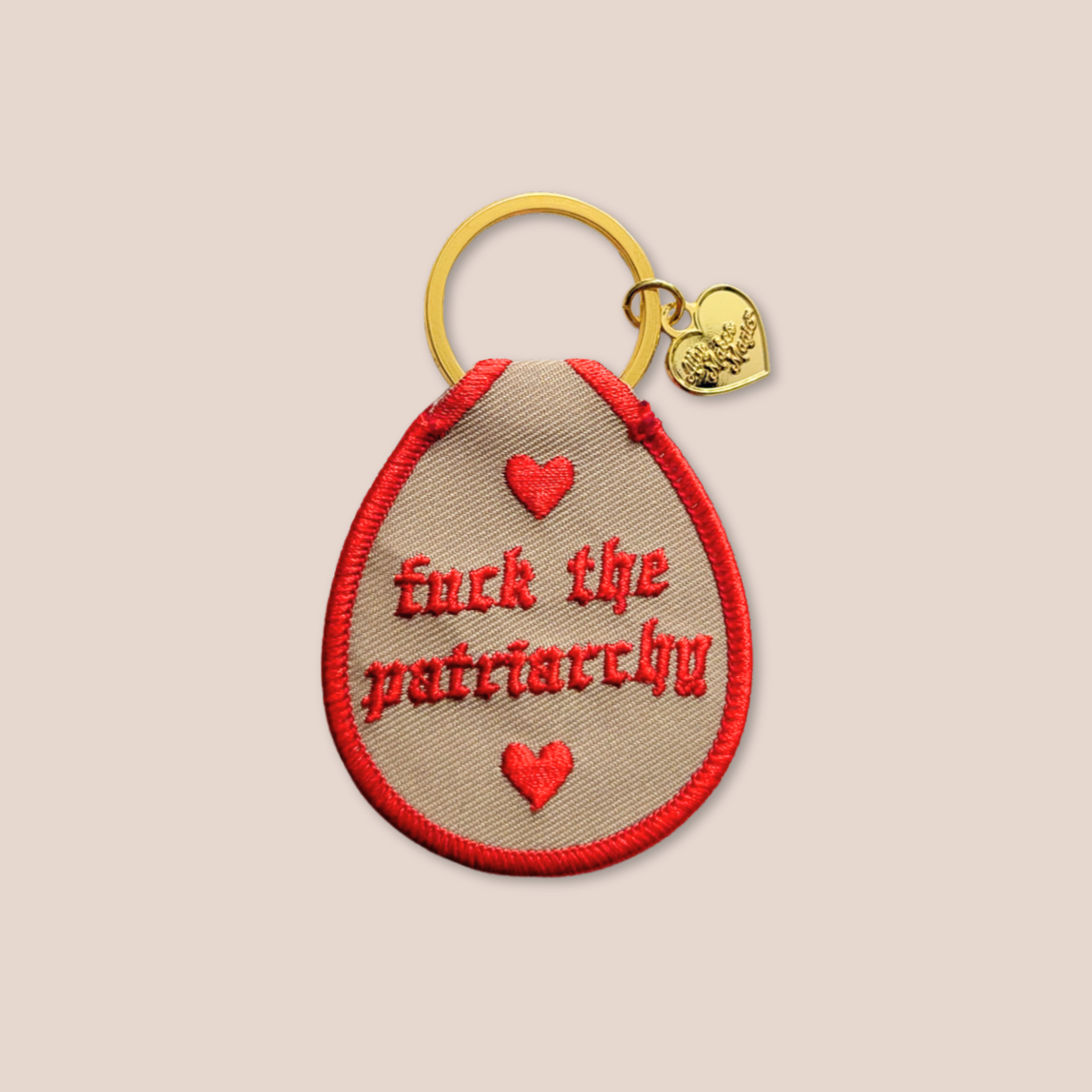 F* the patriarchy keychain