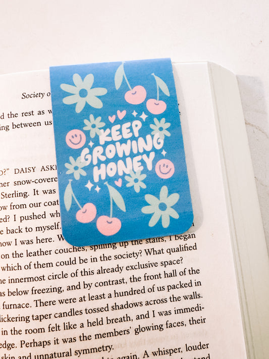Keep Growing Honey Magnetic Bookmark