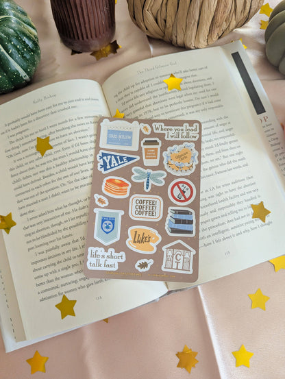 Stars hollow sticker sheet