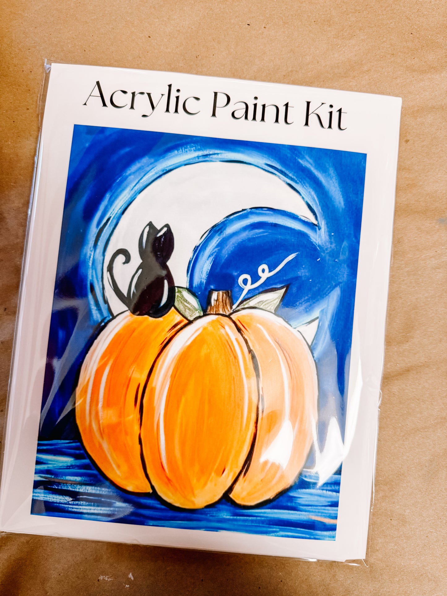 Cat & Pumpkin Acrylic Paint Kit