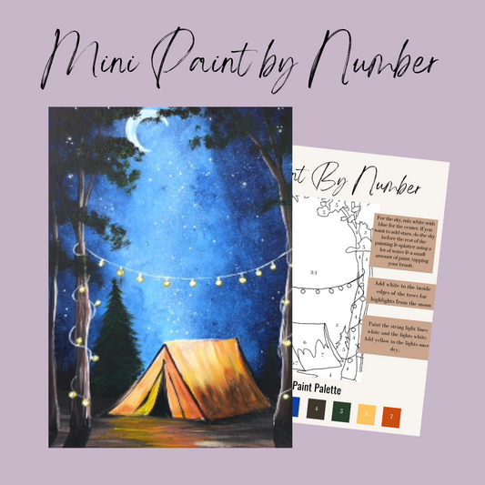 Camping Mini Paint By Number - Preorder