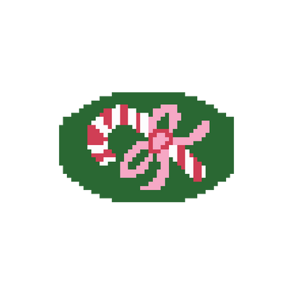 Candy Cane Mini Needlepoint Canvas