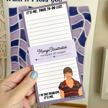 Lavender Anti-Hero notepad