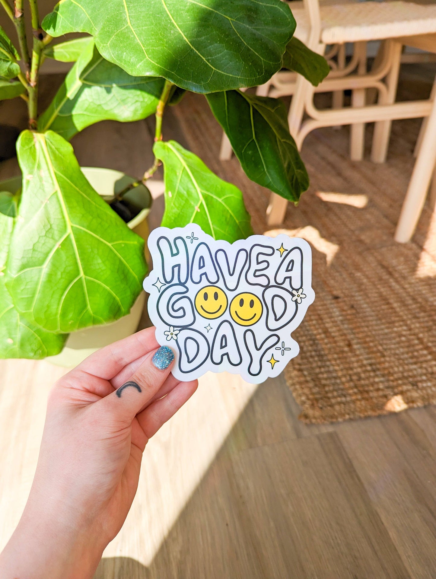 Have a good day suncatcher sticker