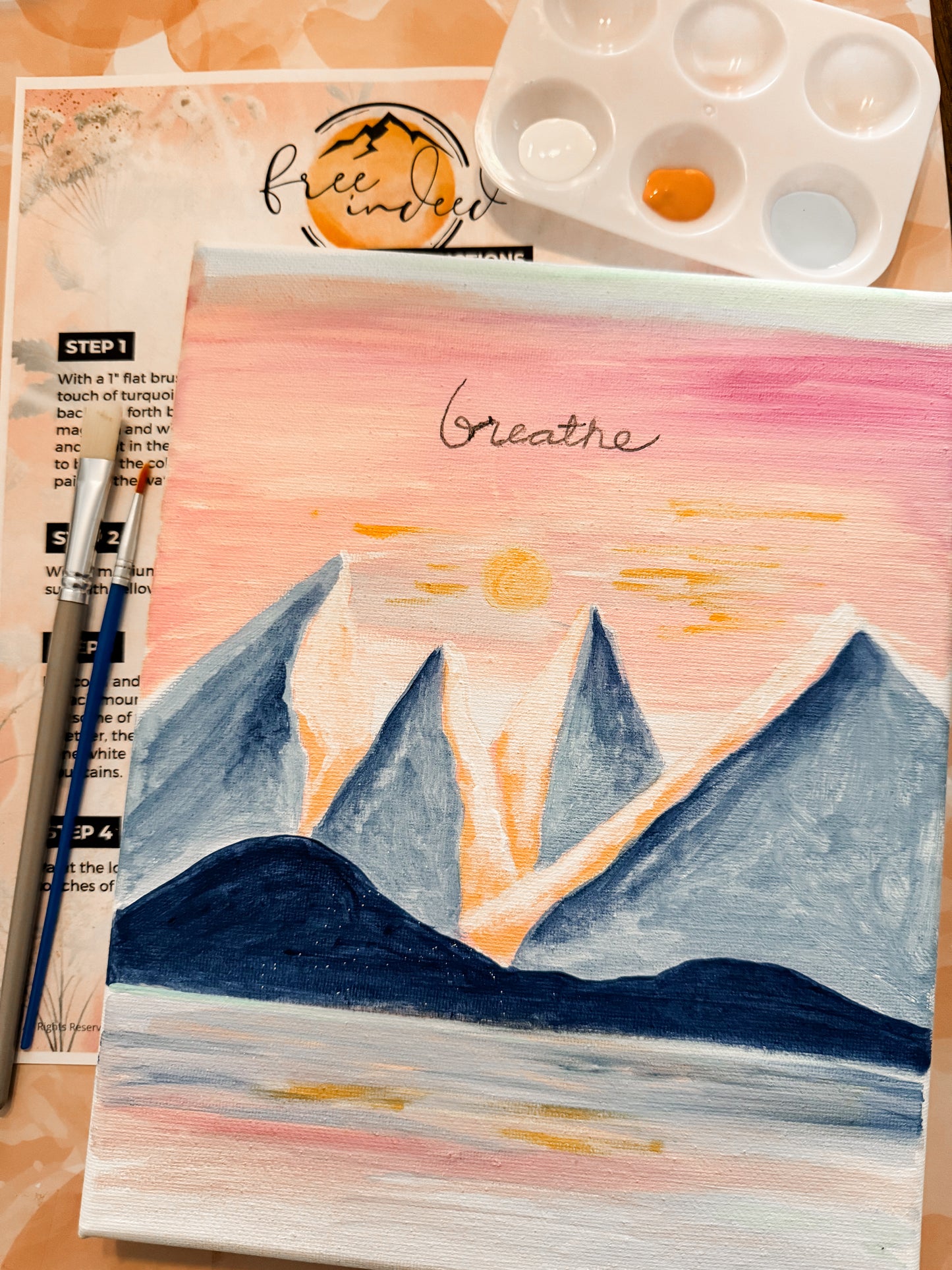 Mountain Sunset Paint Kit