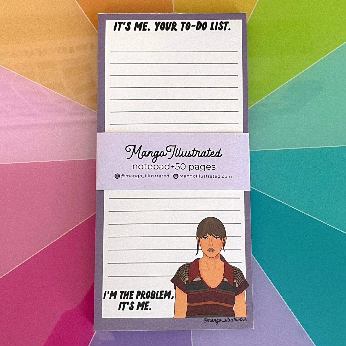 Lavender Anti-Hero notepad