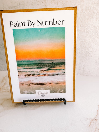 Beach Sunset Mini Paint by Number