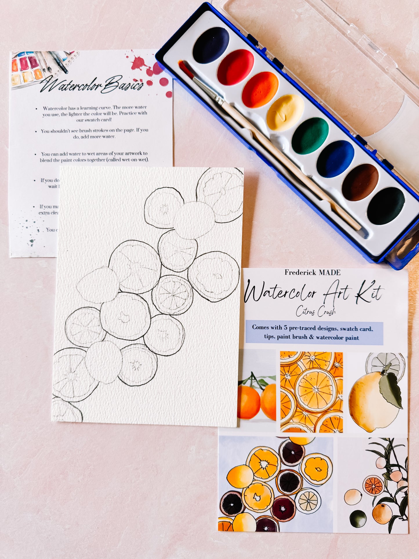 Citrus MINI Watercolor Kit