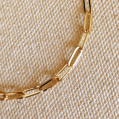 Gold Filled Paperclip Bracelet
