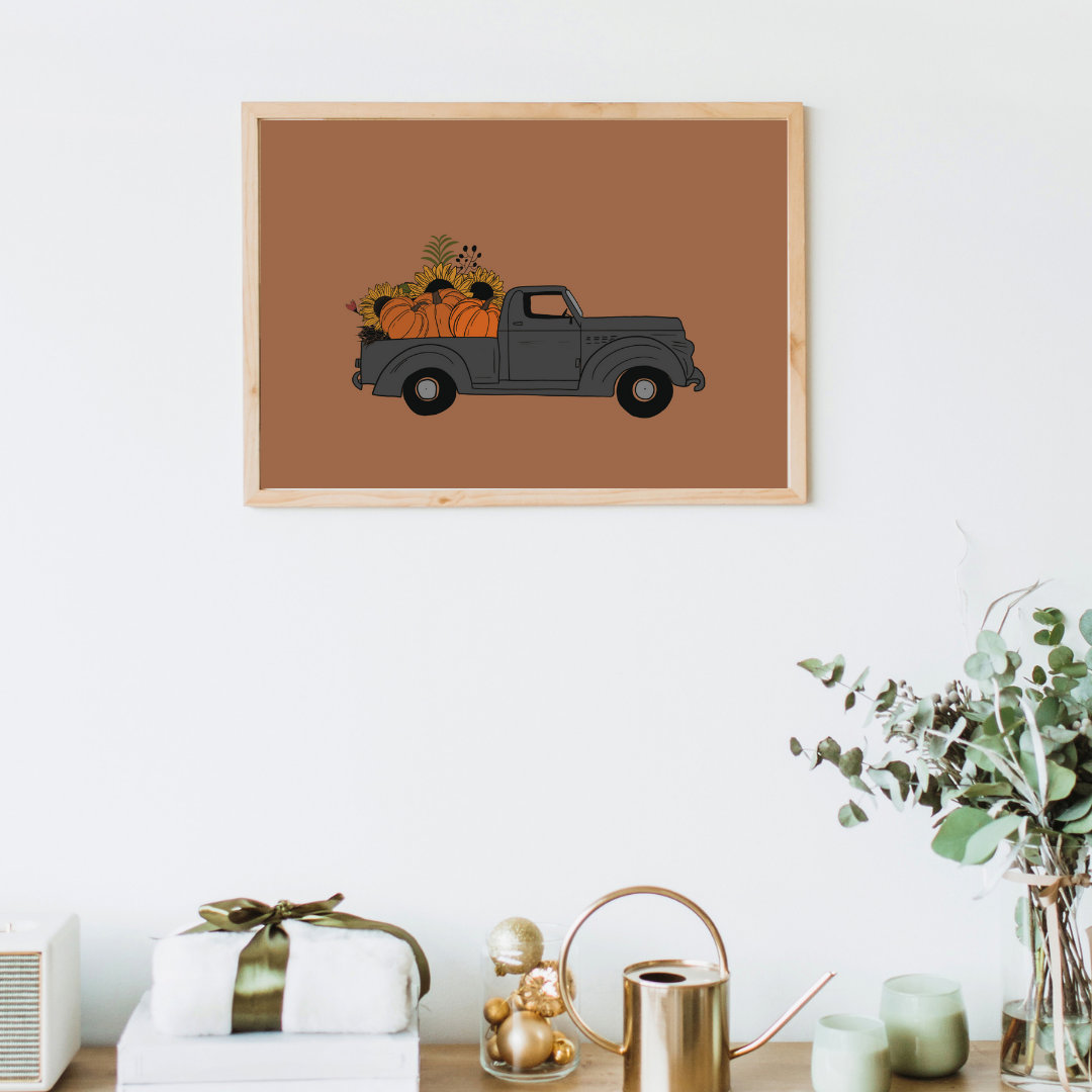 Fall Truck Art Print