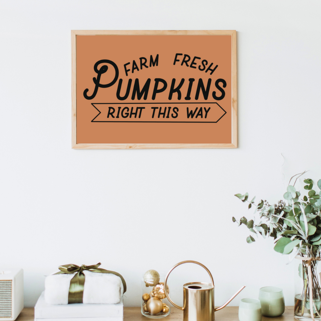 Fresh Pumpkins Art Print