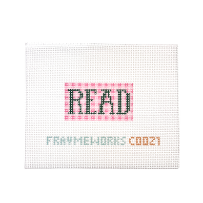 Plaid Read Needlepoint Canvas