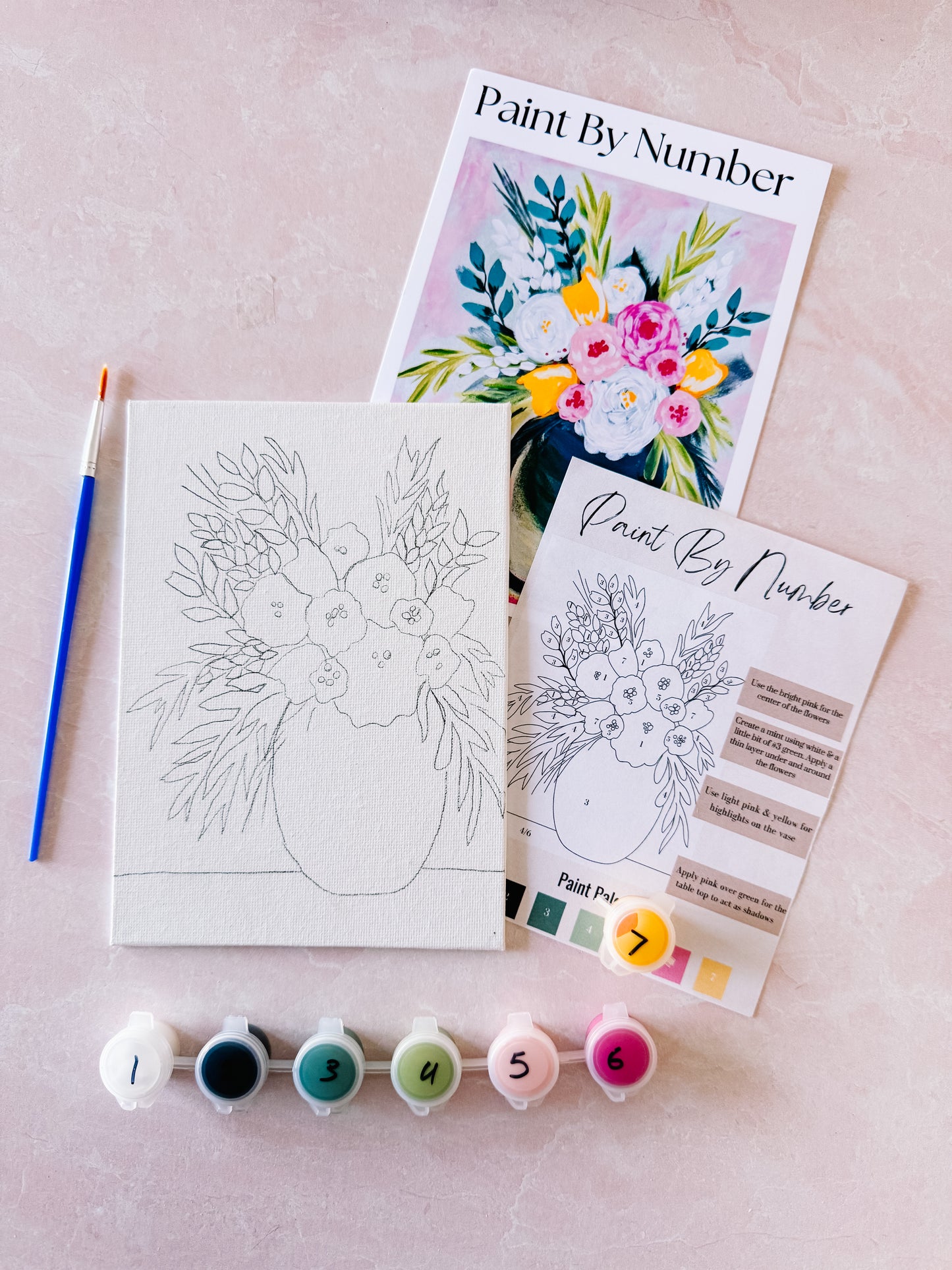 Boho Bouquet Mini Paint By Number